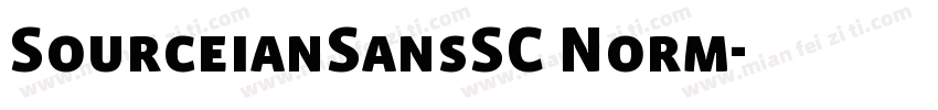 SourceianSansSC Norm字体转换